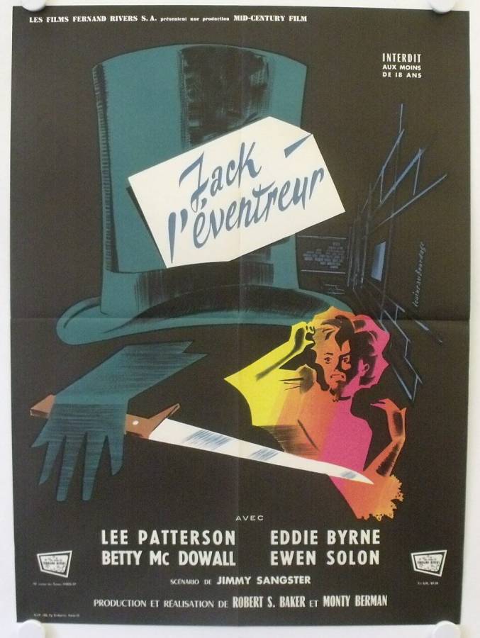 Jack the Ripper original release french movie poster