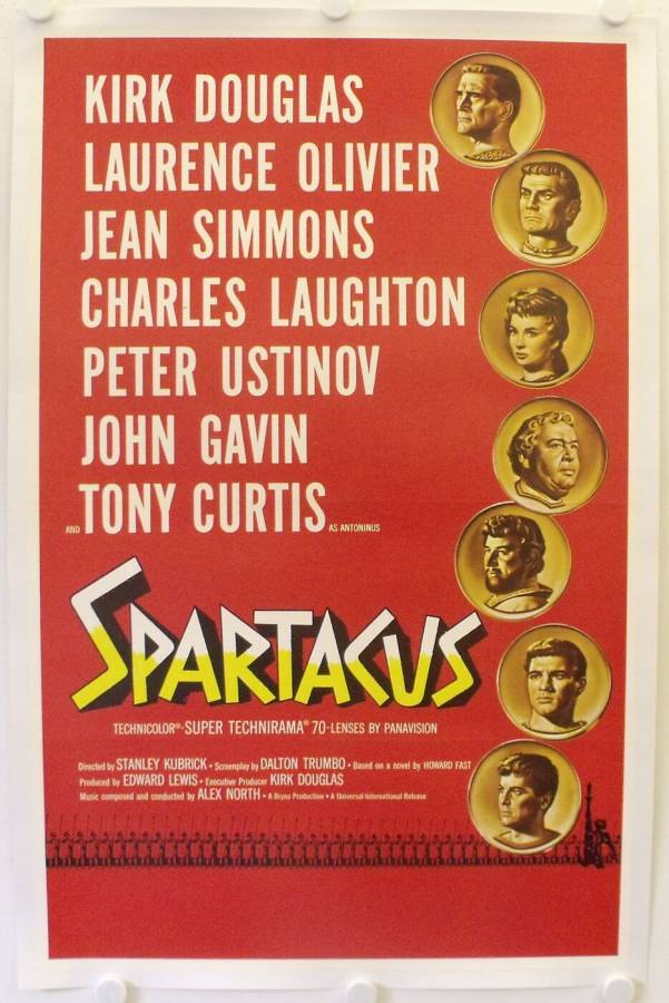 Spartacus original release US Onesheet movie poster