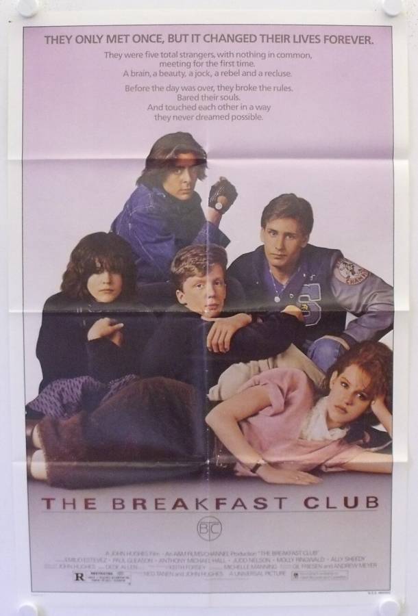 The Breakfast Club original release US Onesheet movie poster