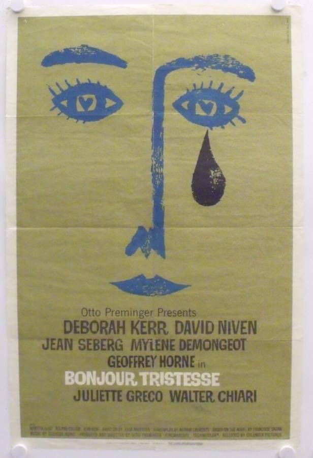 Bonjour Tristesse original release US Onesheet movie poster