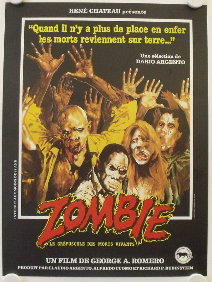 Dawn of the Dead original release small french movie poster