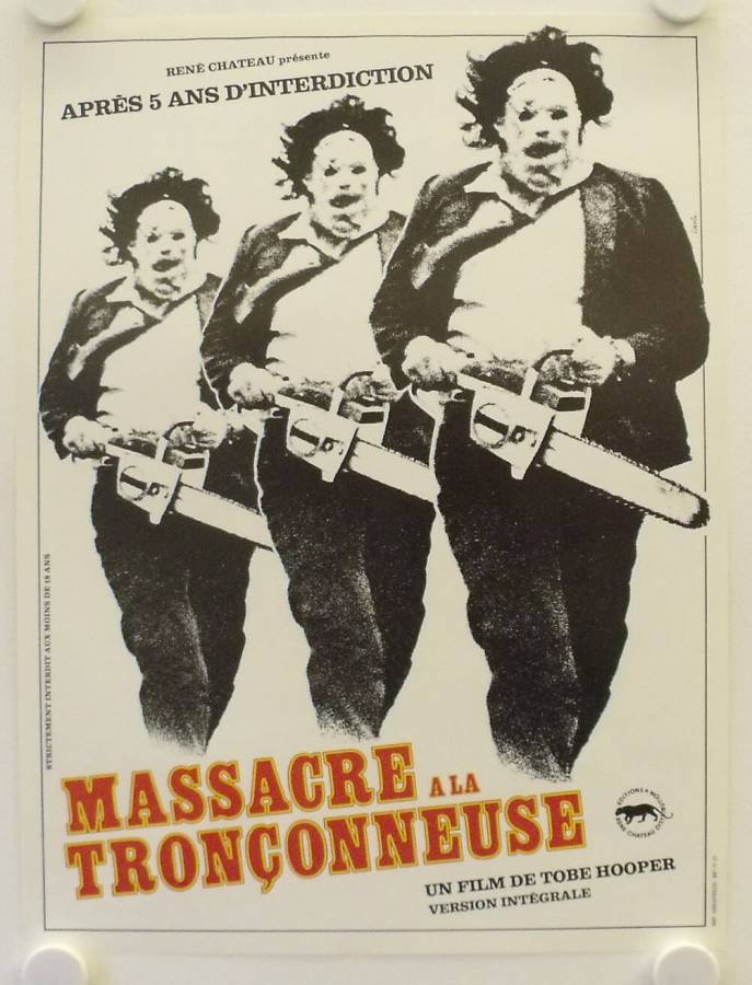 The Texas Chainsaw Massacre re-release small french movie poster