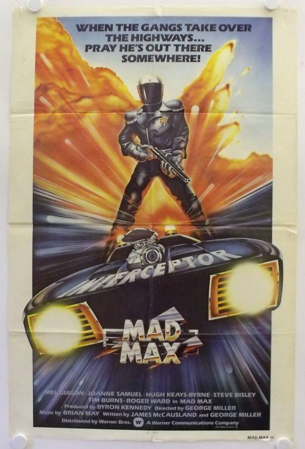 Mad Max original release US Onesheet movie poster