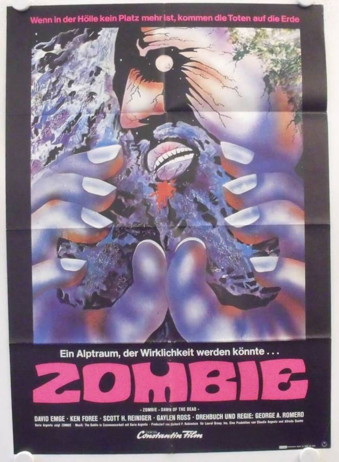 Zombie originales deutsches Filmplakat