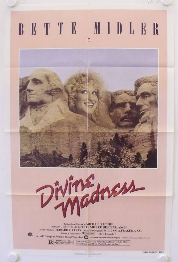 Divine Madness original release US Onesheet movie poster