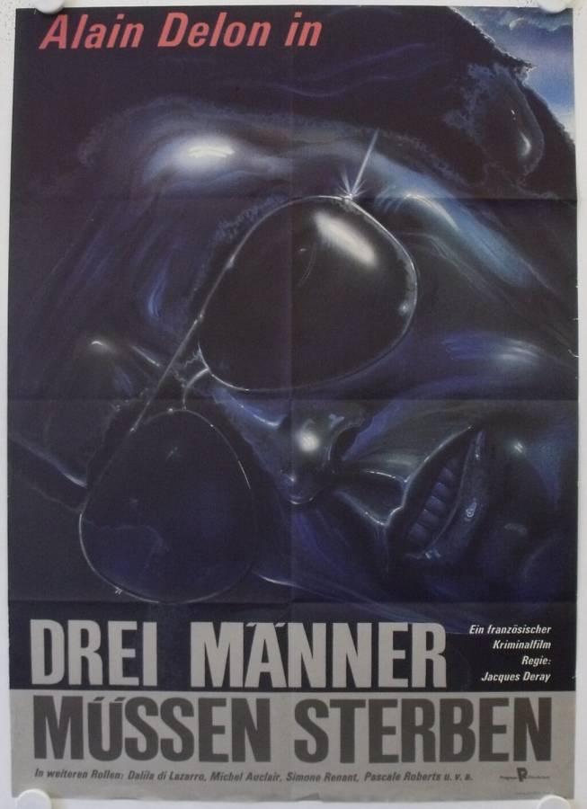 Drei Männer müssen sterben originales DDR Filmplakat