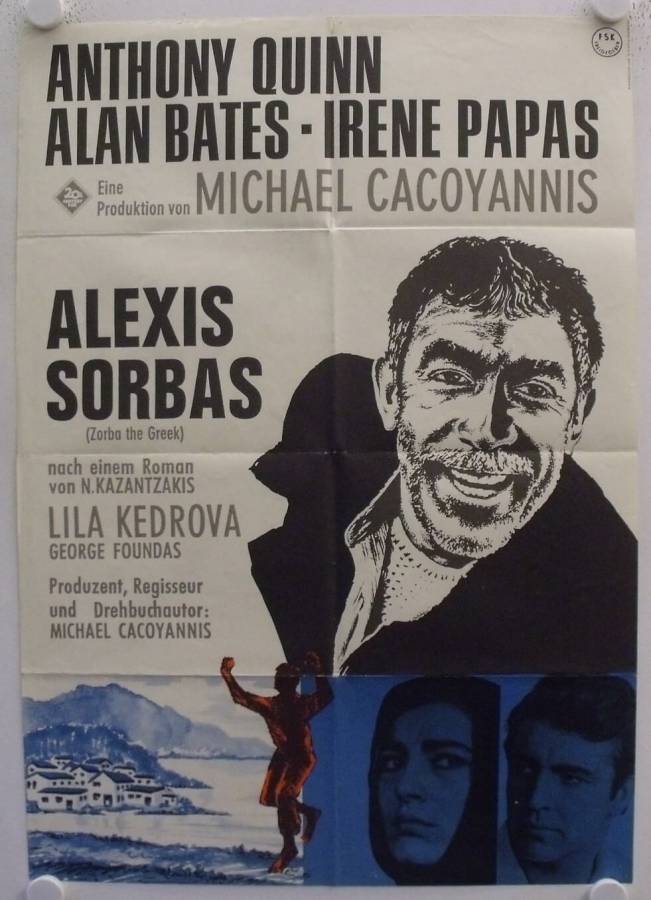 Zorba the Greek original release german movie poster