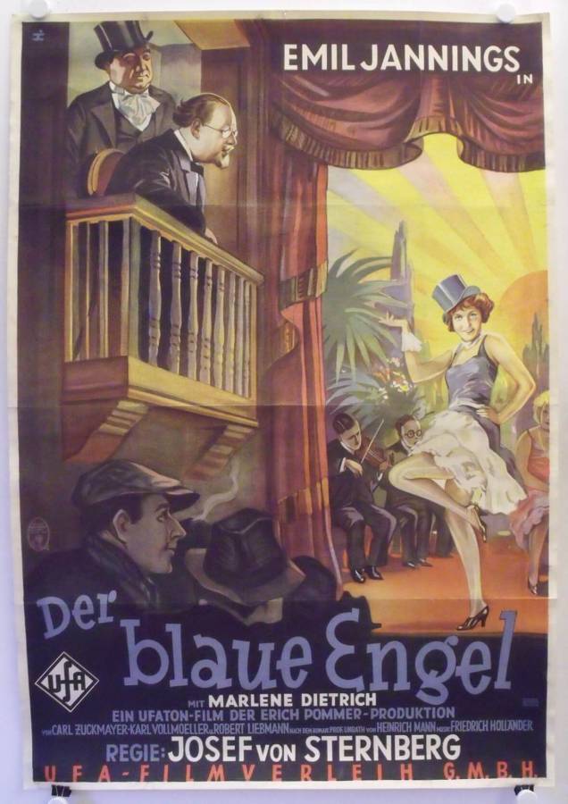 The Blue Angel original release german movie poster