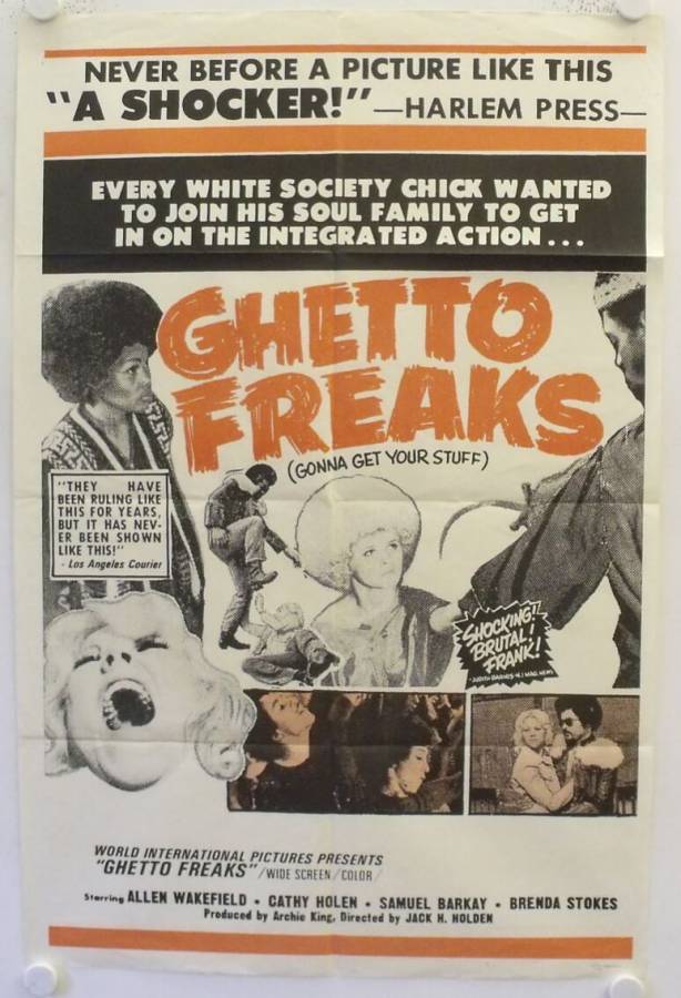 Ghetto Freaks Original Release Us Onesheet Movie Poster