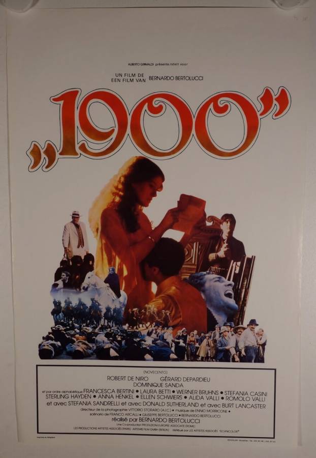 1900 originales belgisches Filmplakat