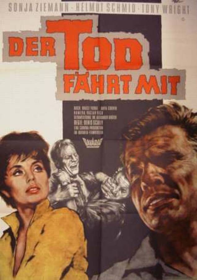 Der Tod fährt mit originales deutsches Filmplakat