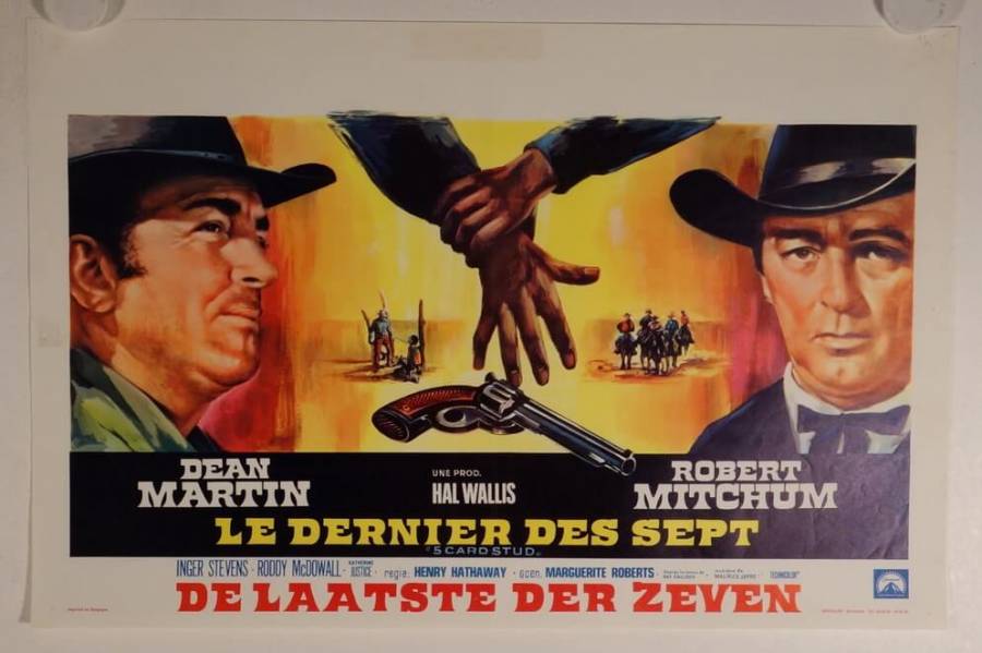 5 Card Stud original release belgian movie poster