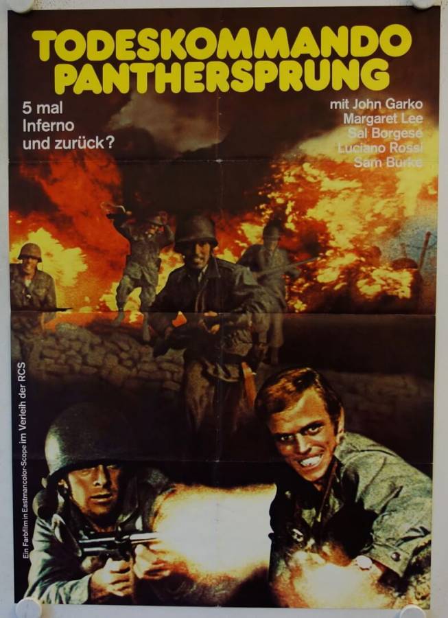 5 per linferno - Five for Hell original release german movie poster