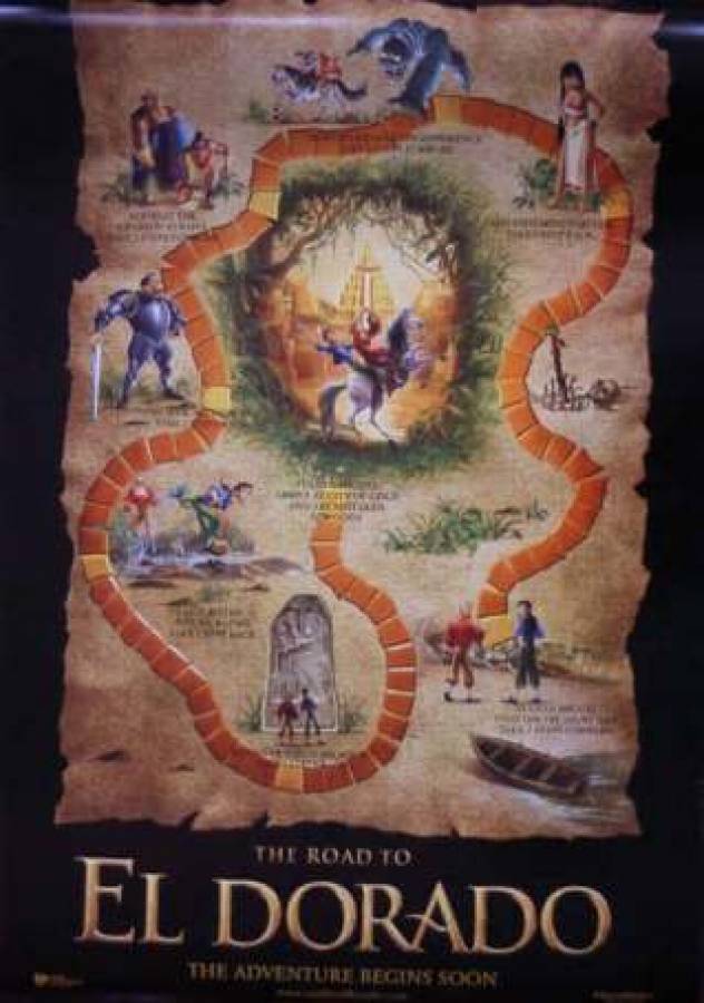 The Road to El Dorado original release US Onesheet movie poster