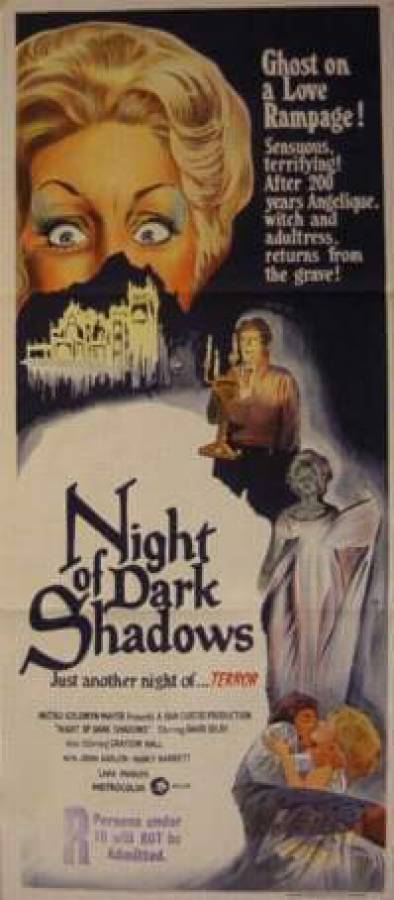 Night of Dark Shadows original australian daybill