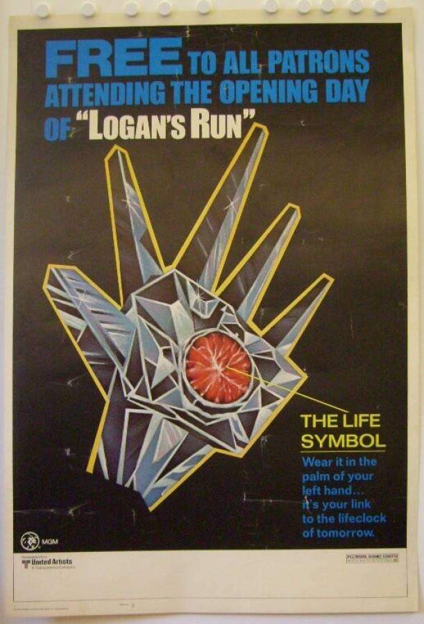 Logan's Run original US 40x60 premiere poster