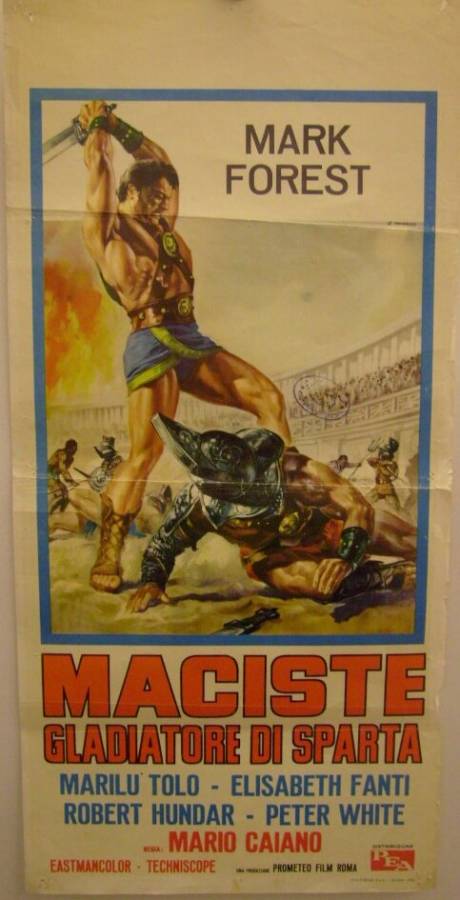 Maciste Gladiator of Sparta original italian locandina poster