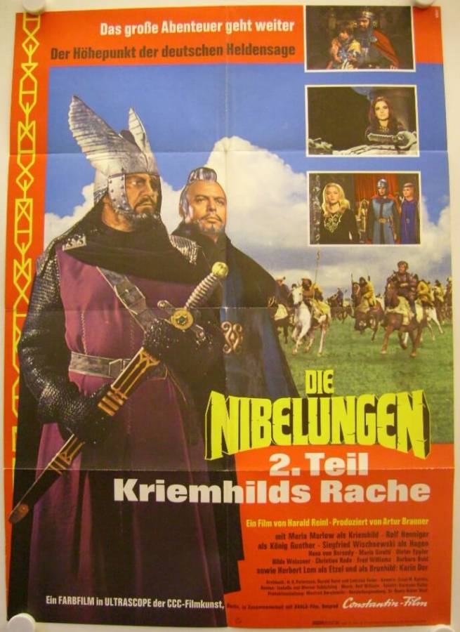 Die Nibelungen - Kriemhilds Rache original german movie poster