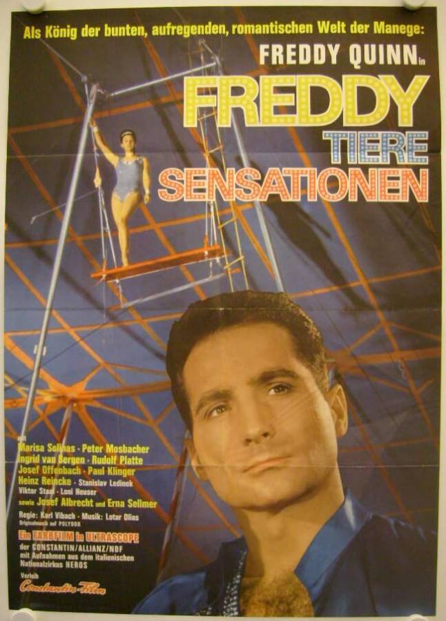 Freddy Tiere Sensationen original german movie poster