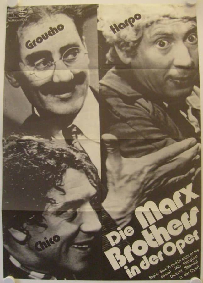 Die Marx Brothers in der Oper originales deutsches Filmplakat