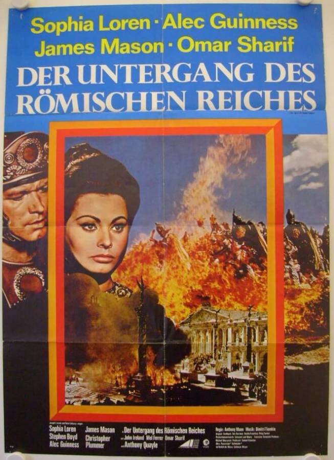 The Fall of the Roman Empire re-release german movie poster