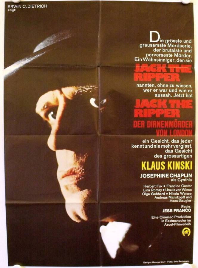 Jack the Ripper original release german movie poster