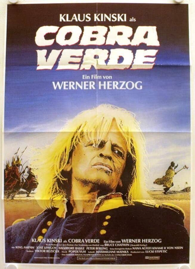 Cobra Verde original release german movie poster