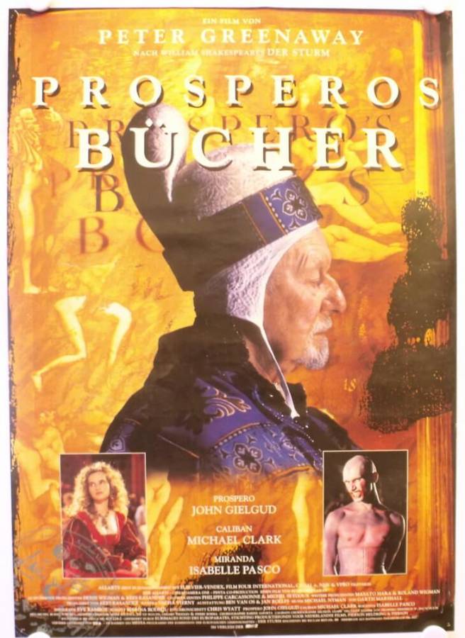 Prosperos Bücher originales deutsches Filmplakat