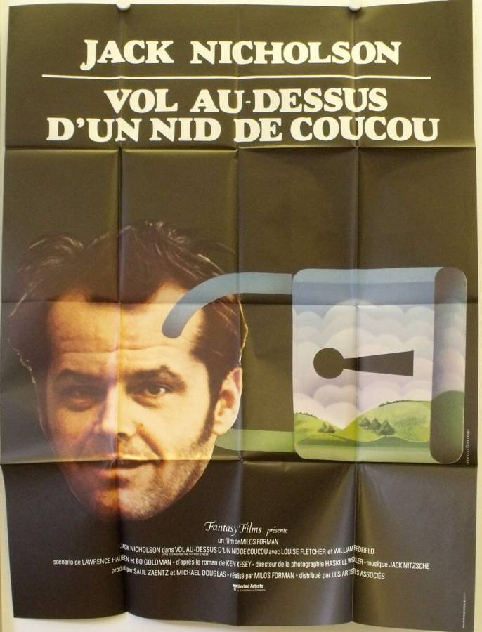 Einer flog übers Kuckucksnest originales Filmplakat aus Frankreich