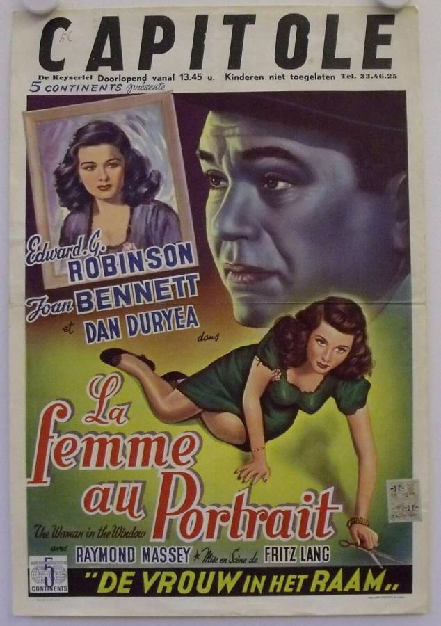 The Woman in the Window re-release belgian movie poster