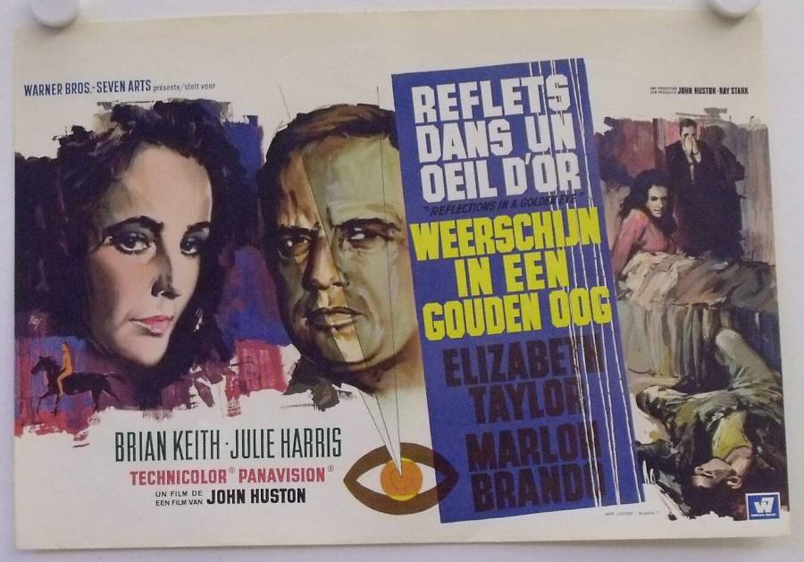 Reflections in a Golden Eye original release belgian movie poster