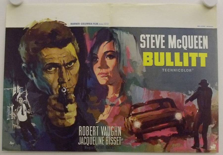 Bullitt original release belgian movie poster