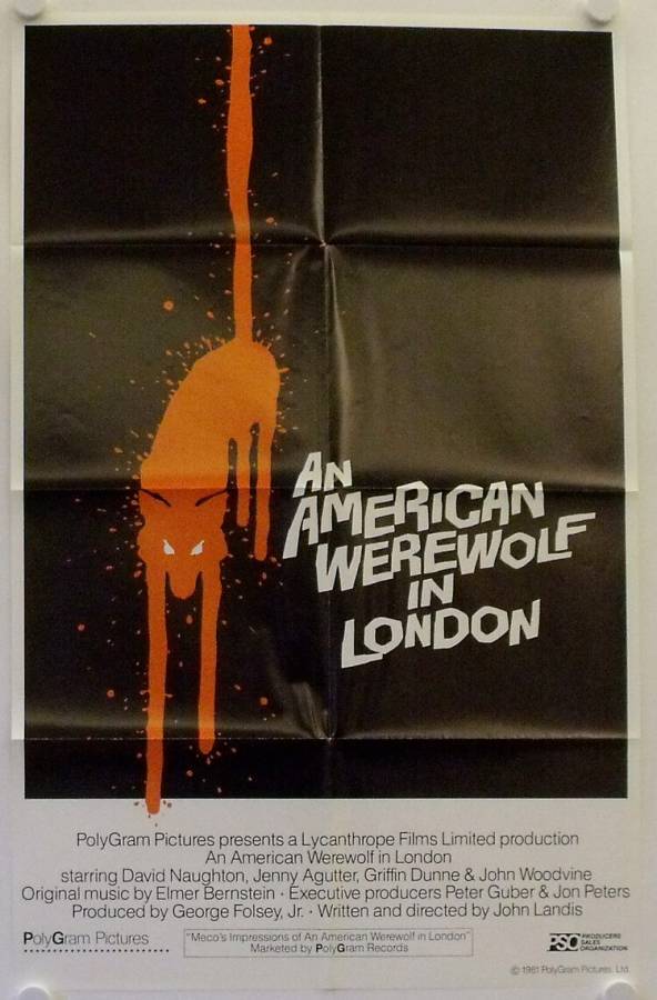 An American Werewolf in London original release US onesheet movie poster