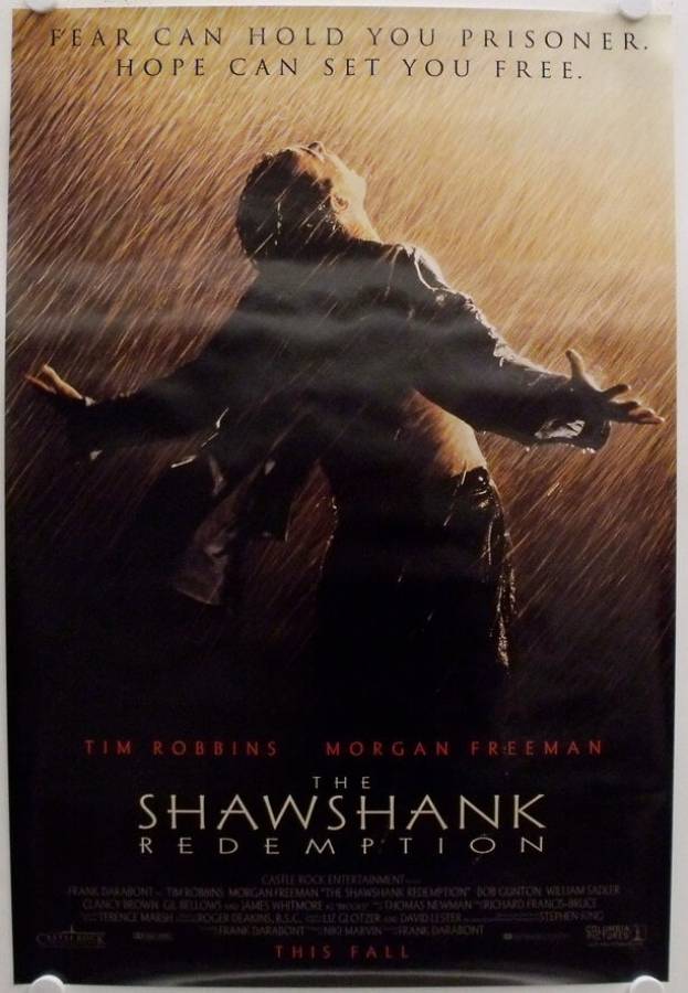 The Shawshank Redemption original release US onesheet movie poster