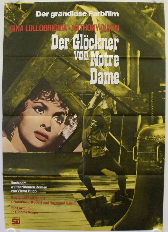 Der Glöckner von Notre-Dame originales deutsches Filmplakat