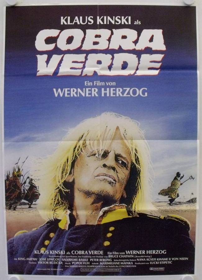 Cobra Verde original release german movie poster