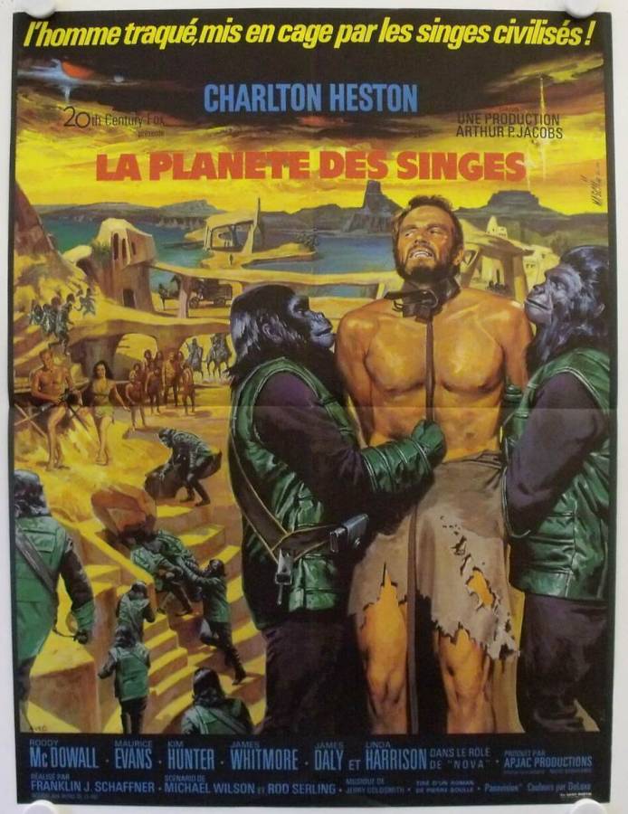 Planet of the Apes original release french movie poster