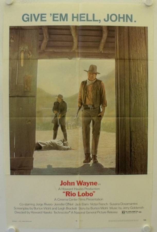 Rio Lobo original release US onesheet movie poster