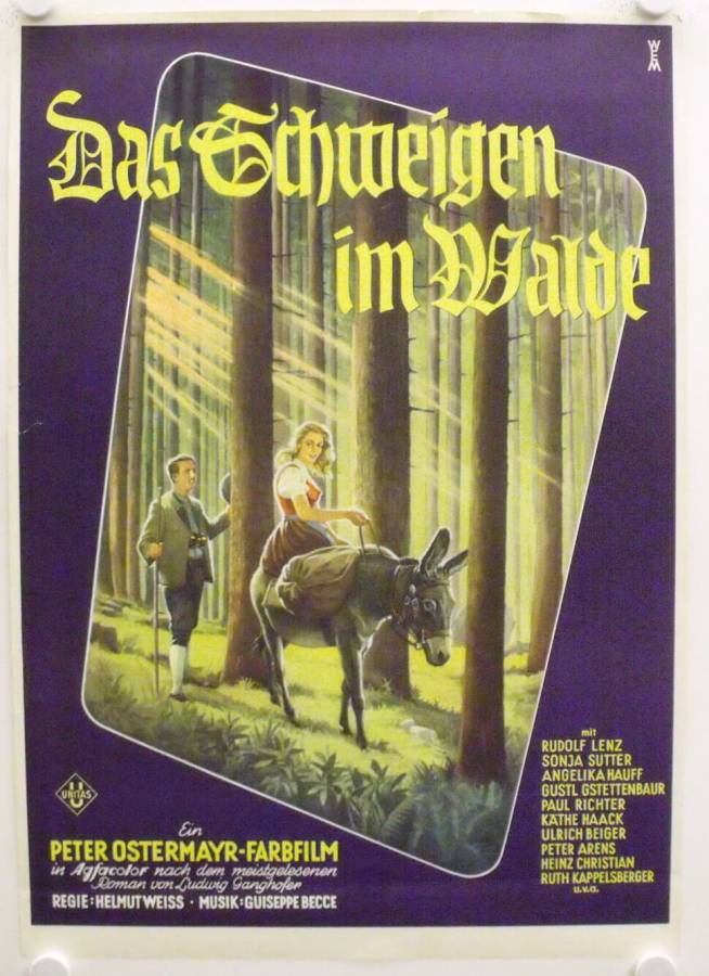 Das Schweigen im Walde originales deutsches Filmplakat