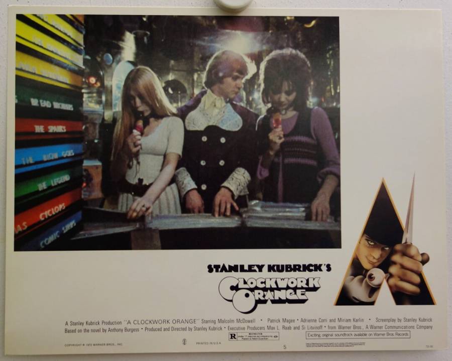 A Clockwork Orange original release US lobby card