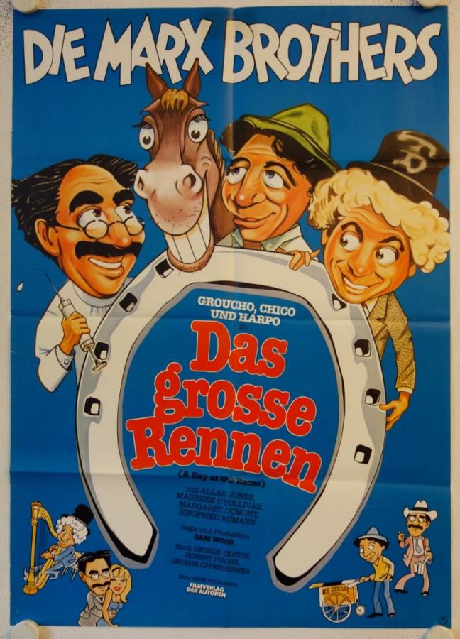 Die Marx-Brothers - Das grosse Rennen originales deutsches Filmplakat