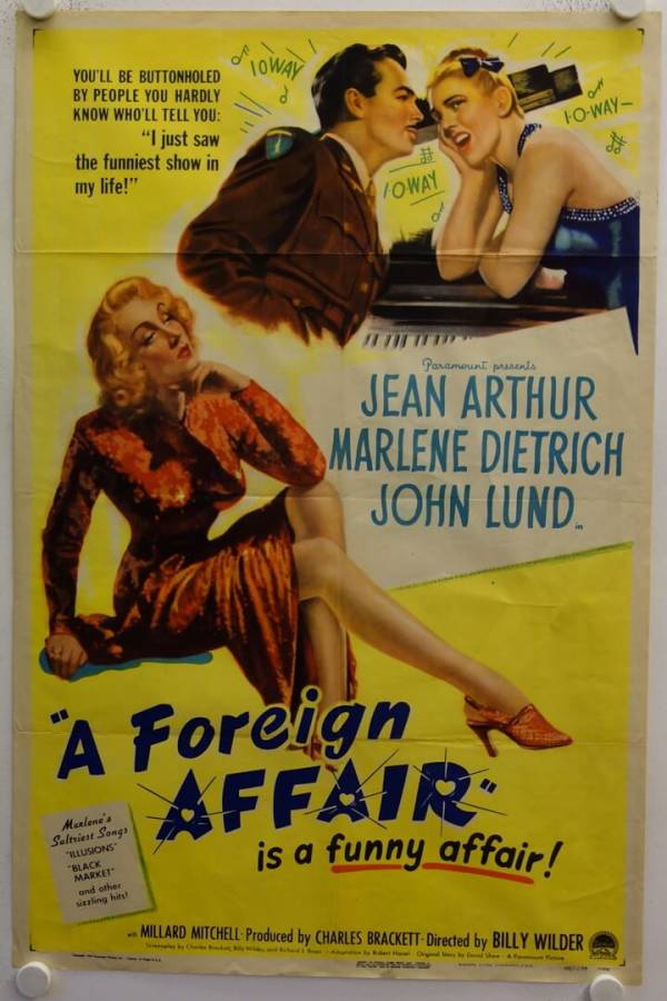 A Foreign Affair original release US Onesheet movie poster