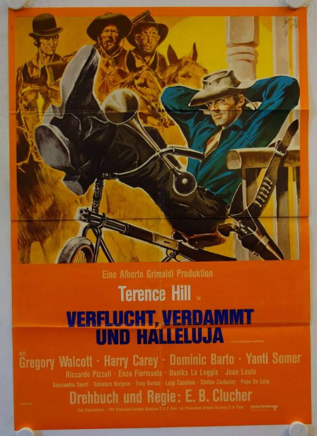 Verflucht, verdammt und Hallelujah! originales deutsches Filmplakat