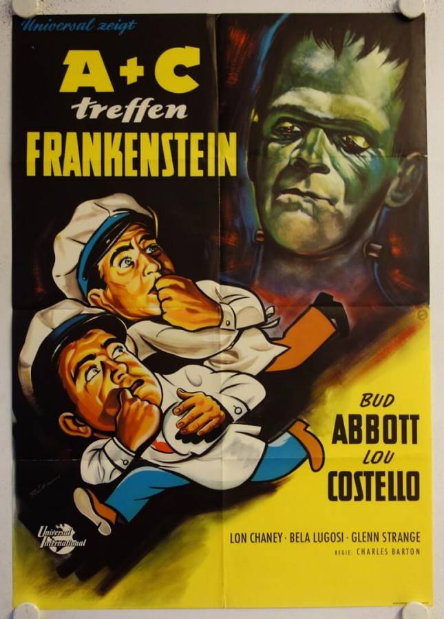 Abbott and Costello meet Frankenstein original release german movie poster