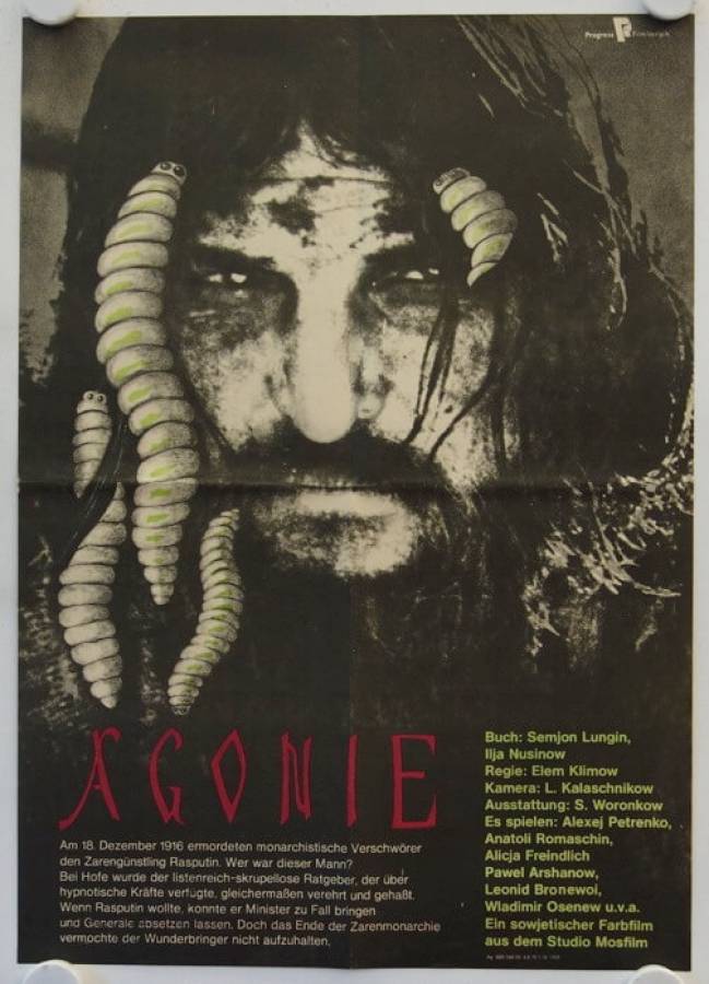 Agonie / Agonia - Rasputin, Gott und Satan originales DDR Filmplakat