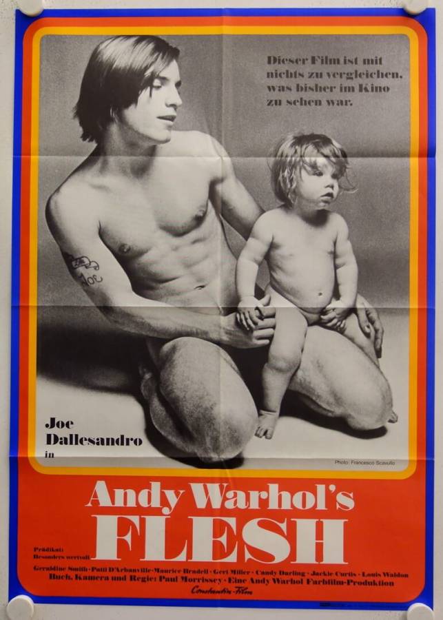 Andy Warhol's Flesh original release german movie poster
