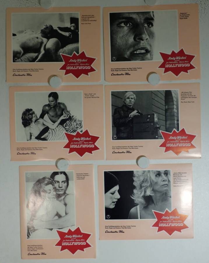 Andy Warhols Heat original release german lobby card set