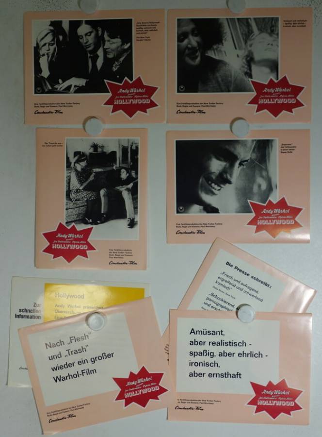 Andy Warhols Heat original release german lobby card set
