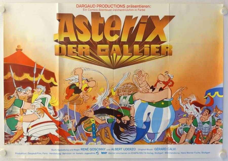 Asterix der Gallier originales deutsches A0-Filmplakat (R70s)