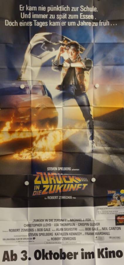 Back to the Future original release german six-panel movie poster